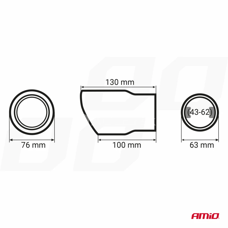Koncovka výfuku MT 017B