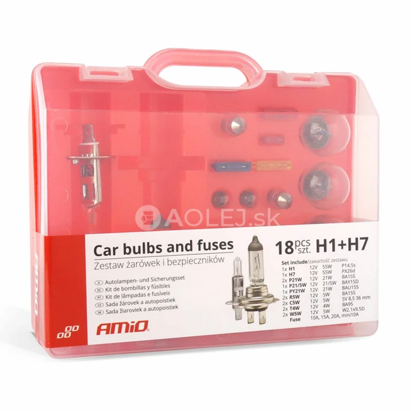 Sada halog&eacute;nov&yacute;ch žiaroviek 18ks (H1+H7)