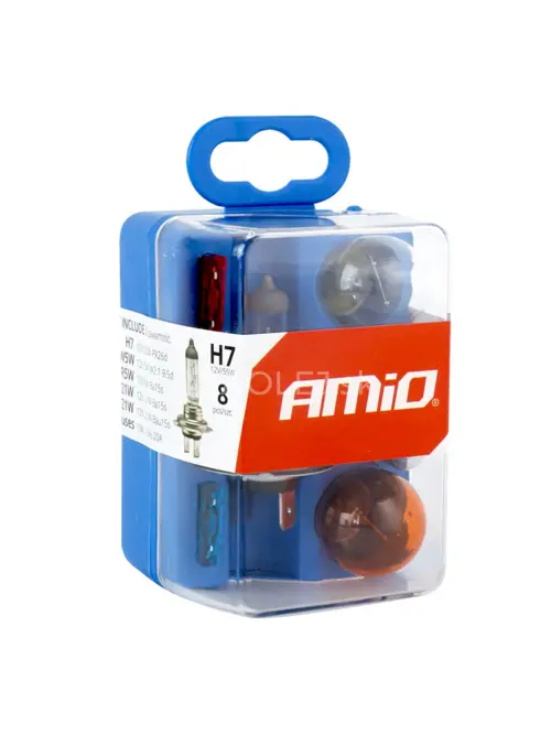 Sada halog&eacute;nov&yacute;ch žiaroviek a autopoistiek 8 ks H7
