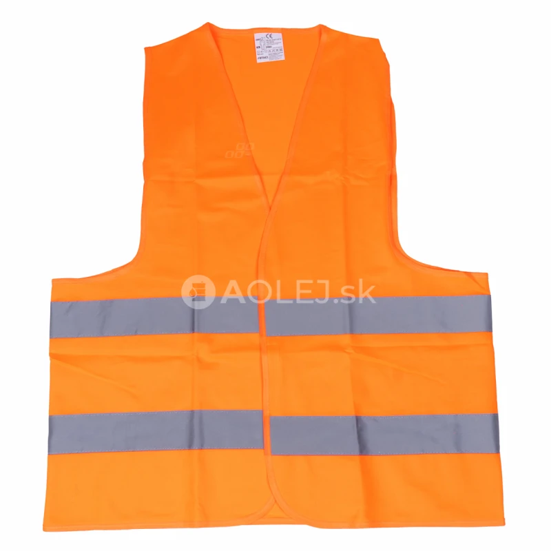 V&yacute;stražn&aacute; vesta oranžov&aacute; SV-02 s certifik&aacute;tom