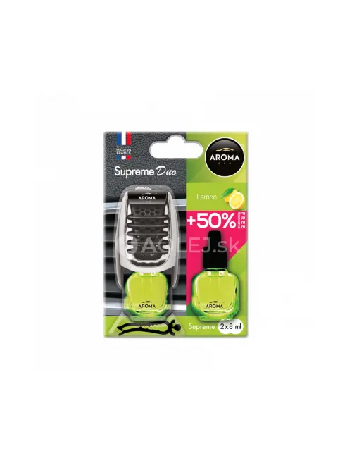 Osviežovač vzduchu AROMA CAR SUPREME DUO LEMON