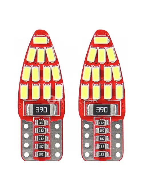 LED žiarovky CANBUS 24SMD 3014 T10e (W5W) White 12V
