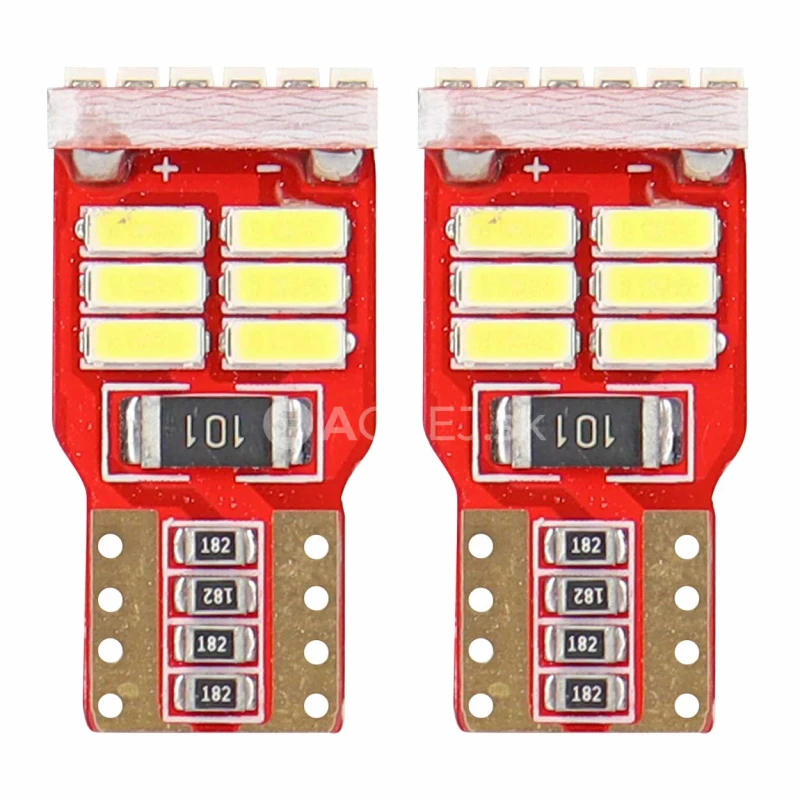 LED žiarovky CANBUS 18SMD 4014 T10e (W5W) White 12V