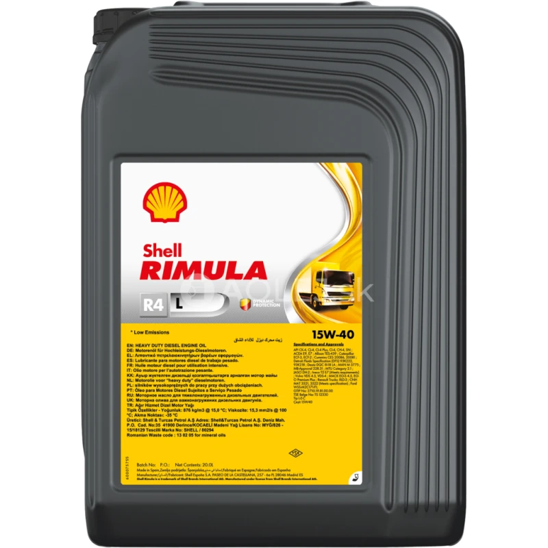 Shell Rimula R4 L 15W-40 20L