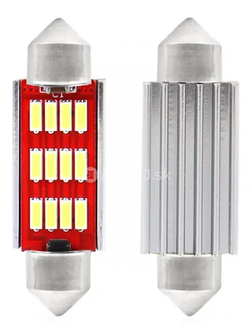 LED žiarovky CANBUS 4014 12SMD Festoon C5W C10W C3W 41mm White 12V/24V