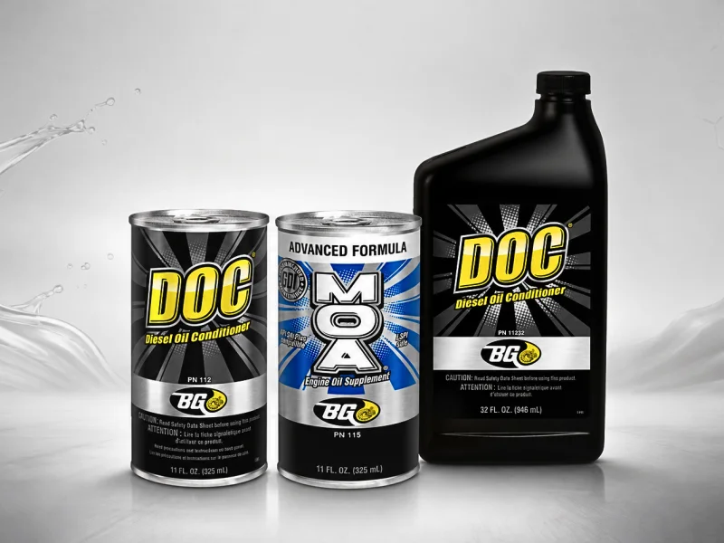 BG DOC Diesel Oil Conditioner a BG 115 MOA – aditíva na ochranu motorového oleja a motora