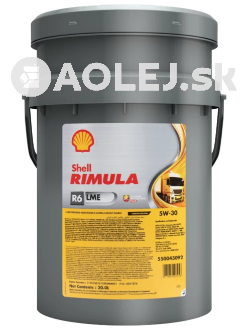 Shell Rimula R6 LME 5W-30 20L