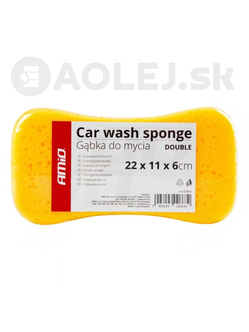Špongia na umývanie auta AMiO DOUBLE 22 x 11 x 6 cm