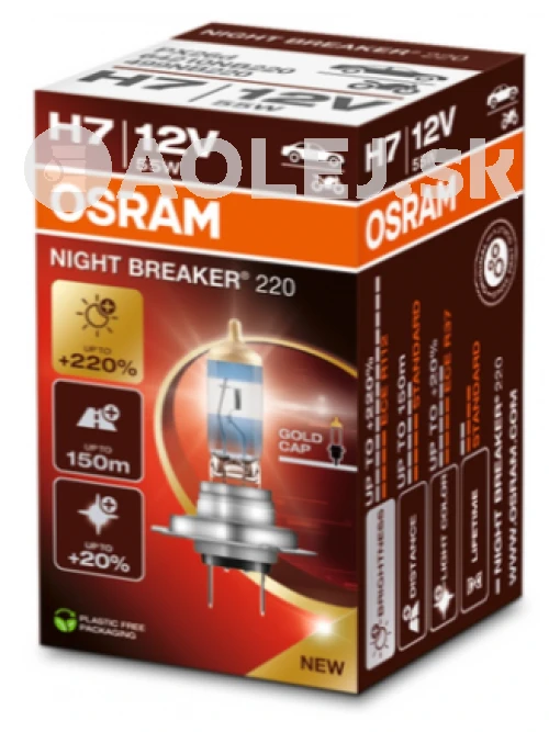 Osram H7 12V 55W PX26D Night Breaker 220%