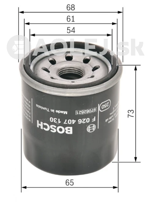 Olejový filter P7130 Bosch F026407130