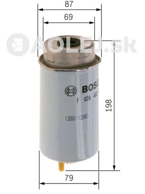 Palivový filter N2079 Bosch F026402079