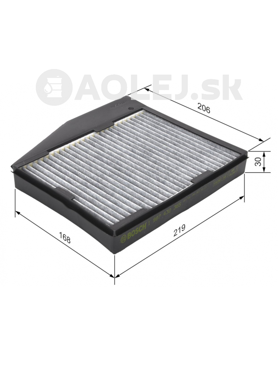 Kabínový filter R2365 Bosch 1987432365