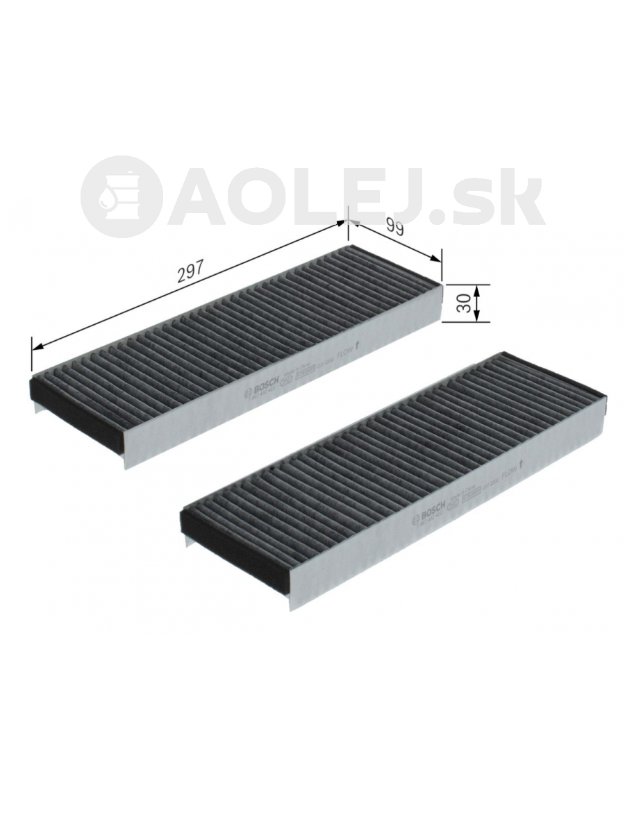 Kabínový filter R2422 Bosch 1987432422
