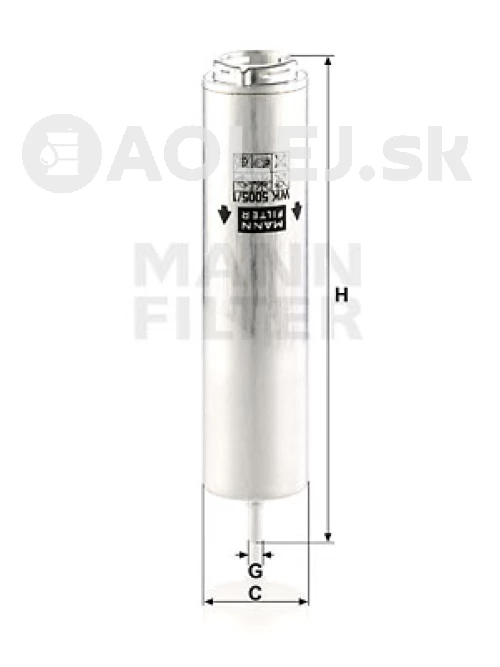 Palivový filter MANN FILTER WK 5005/1 z