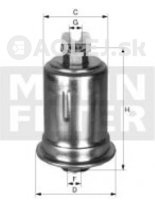 Palivový filter MANN FILTER WK 614/26 x