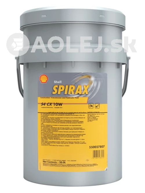 Shell Spirax S4 CX 10W 20L