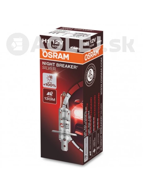 Osram H1 12V 55W P14,5S Night Breaker Silver