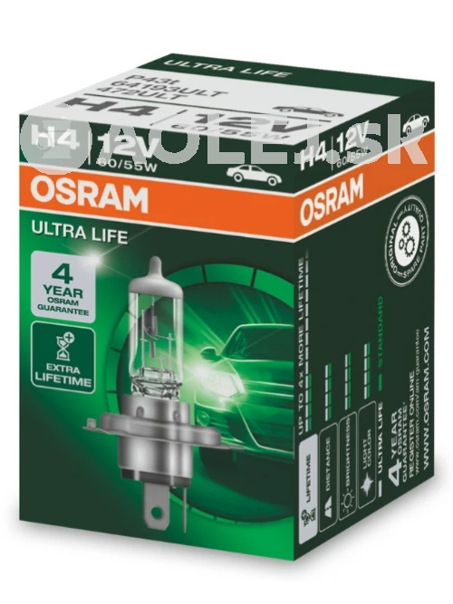 Osram H4 12V 60/55W P43t Ultra Life