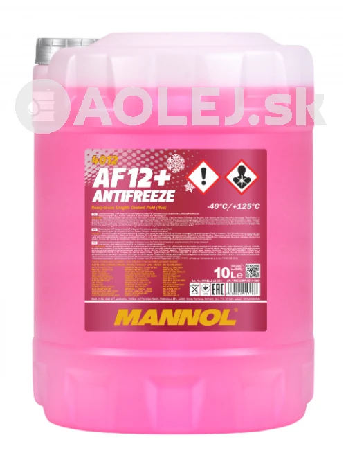Mannol 4012 Antifreeze AF12+ (-40°C) Longlife 10L 