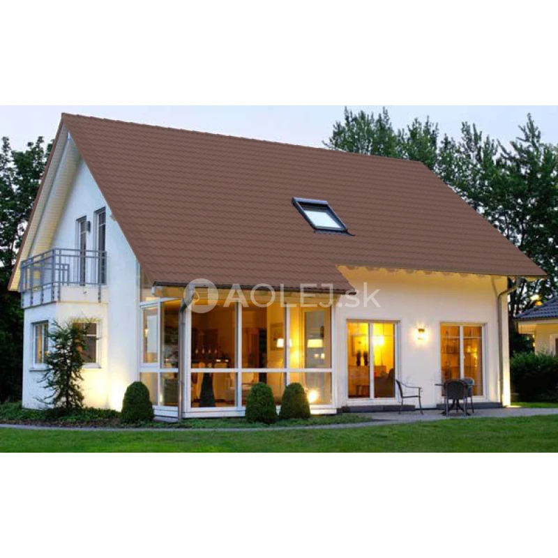 Bledohnedá - RAL 8025 2.25L farba na strechy - MATNÁ, druh: rozpúšťadlová