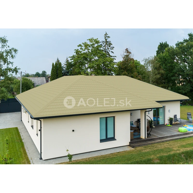 Zeleno-béžová - RAL 1000 2.25L farba na strechy - POLOMATNÁ, druh: rozpúšťadlová