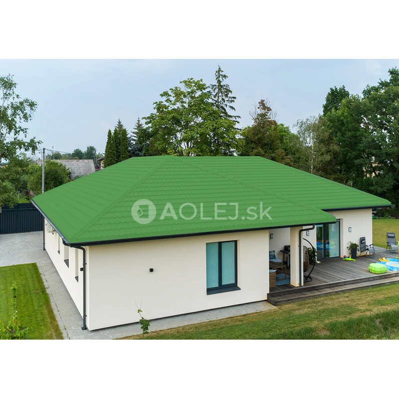 Žltozelená - RAL 6018 9L farba na strechy - LESKLÁ, druh: rozpúšťadlová