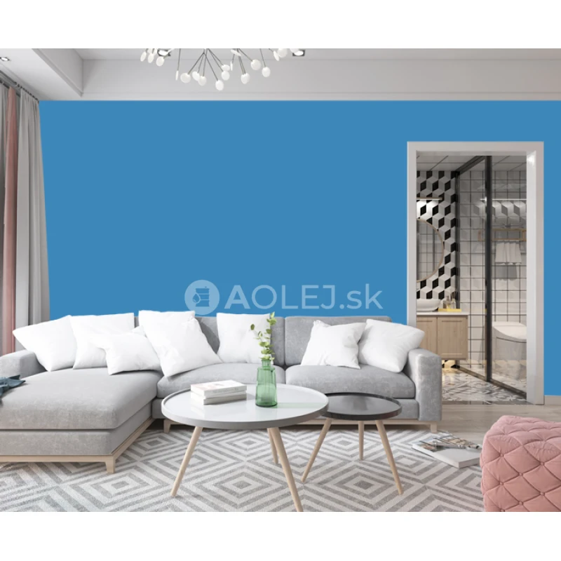 Svetlomodrá - RAL 5012 750ml interiérová farba umývateľná, antibakteriálna, ekologická, certifikovaná