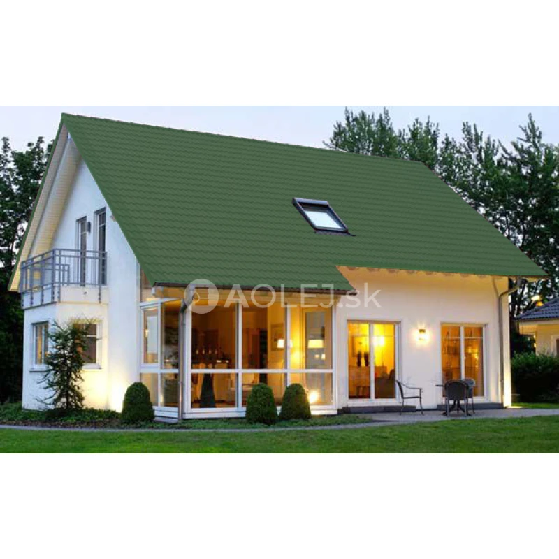Smaragdovo zelená - RAL 6001 750ml farba na strechy - MATNÁ, druh: rozpúšťadlová