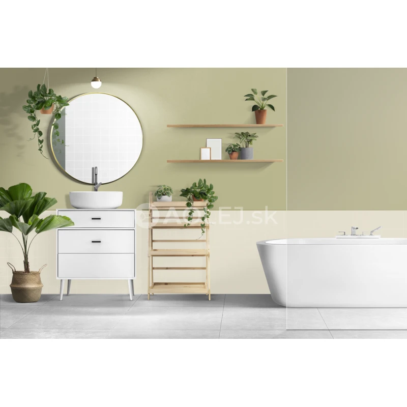 Ustricovo biela - RAL 1013 750ml interiérová farba umývateľná, antibakteriálna, ekologická, certifikovaná