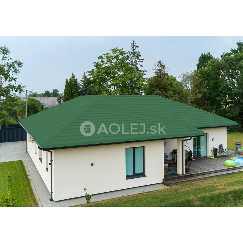 Smaragdovo zelená - RAL 6001 9L farba na strechy - LESKLÁ, druh: rozpúšťadlová