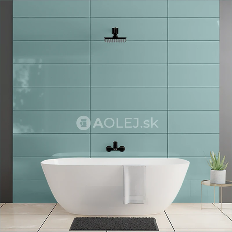 Svetlozelená - RAL 6027 750ml farba na obkladačky MATNÁ, vodouriediteľná