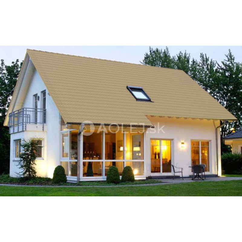 Zeleno-béžová - RAL 1000 750ml farba na strechy - MATNÁ, druh: rozpúšťadlová