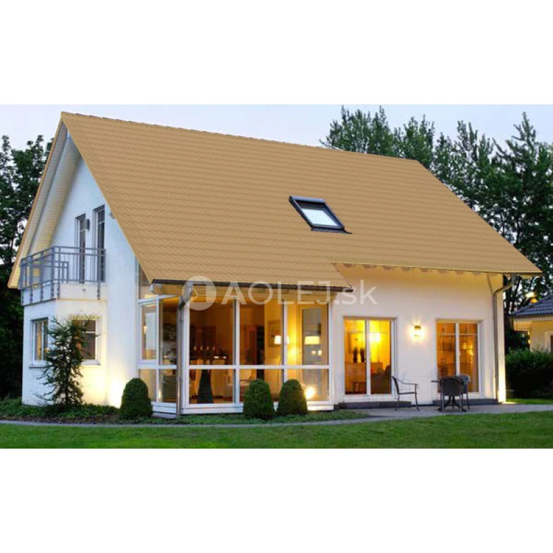 Pieskovo žltá - RAL 1002 2.25L farba na strechy - MATNÁ, druh: rozpúšťadlová
