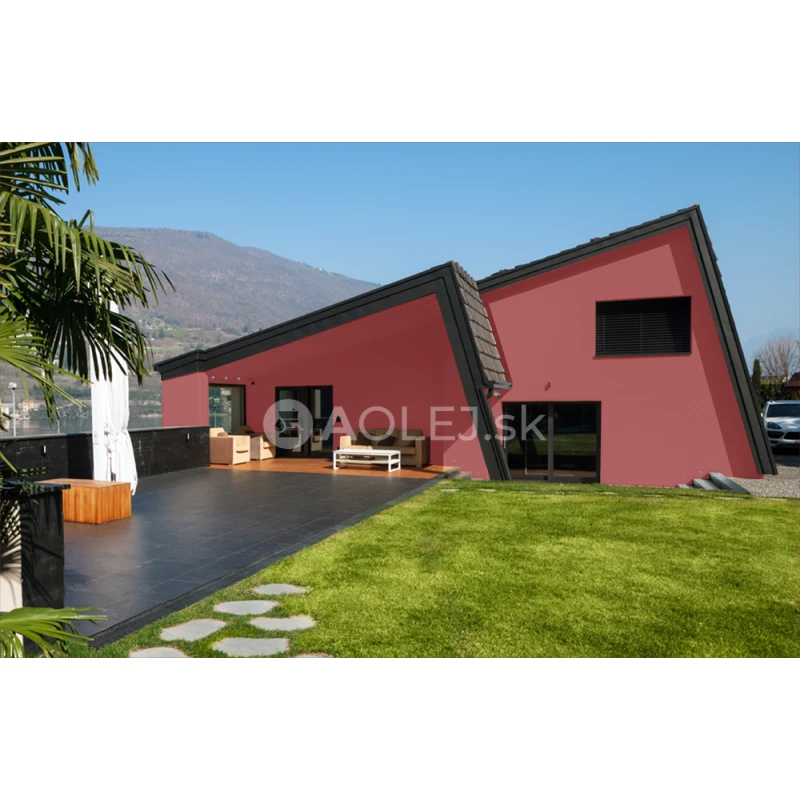 Karmínovo červená - RAL 3002 3L fasádna farba s technológiou TRIBRID NANO silikón-akrylát-silikát