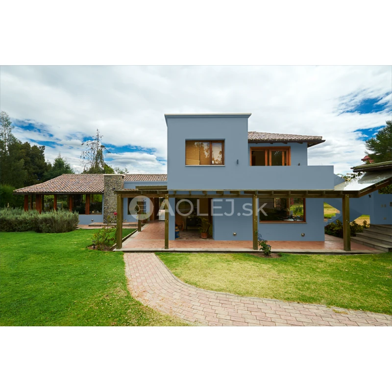 Azúrovo modrá - RAL 5009 3L fasádna farba s technológiou TRIBRID NANO silikón-akrylát-silikát