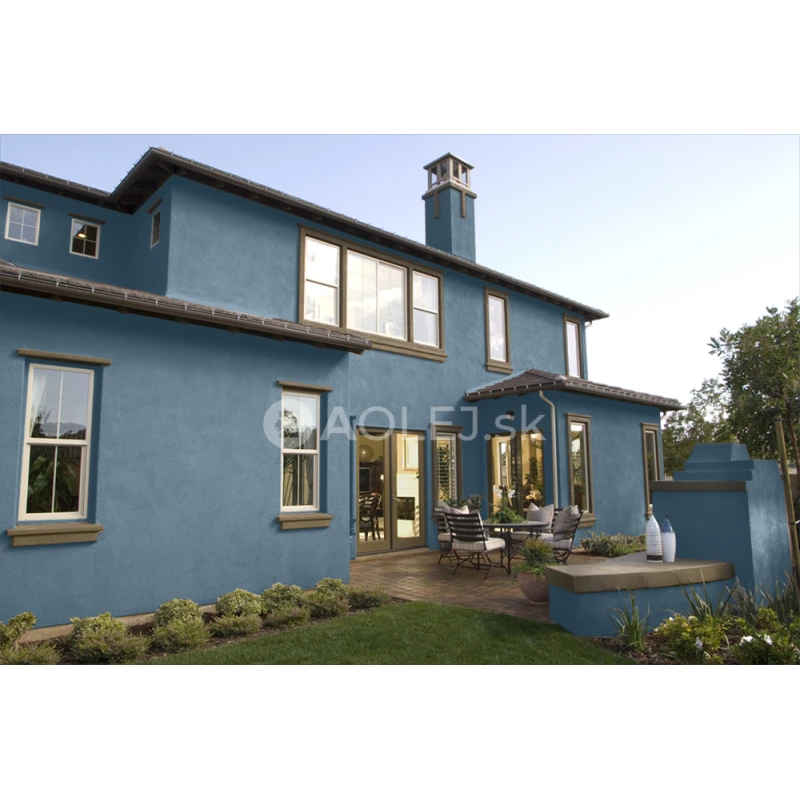 Azúrovo modrá - RAL 5009 3L fasádna farba s technológiou TRIBRID NANO silikón-akrylát-silikát