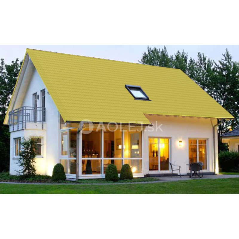 Sírovo žltá - RAL 1016 750ml farba na strechy - POLOMATNÁ, druh: rozpúšťadlová