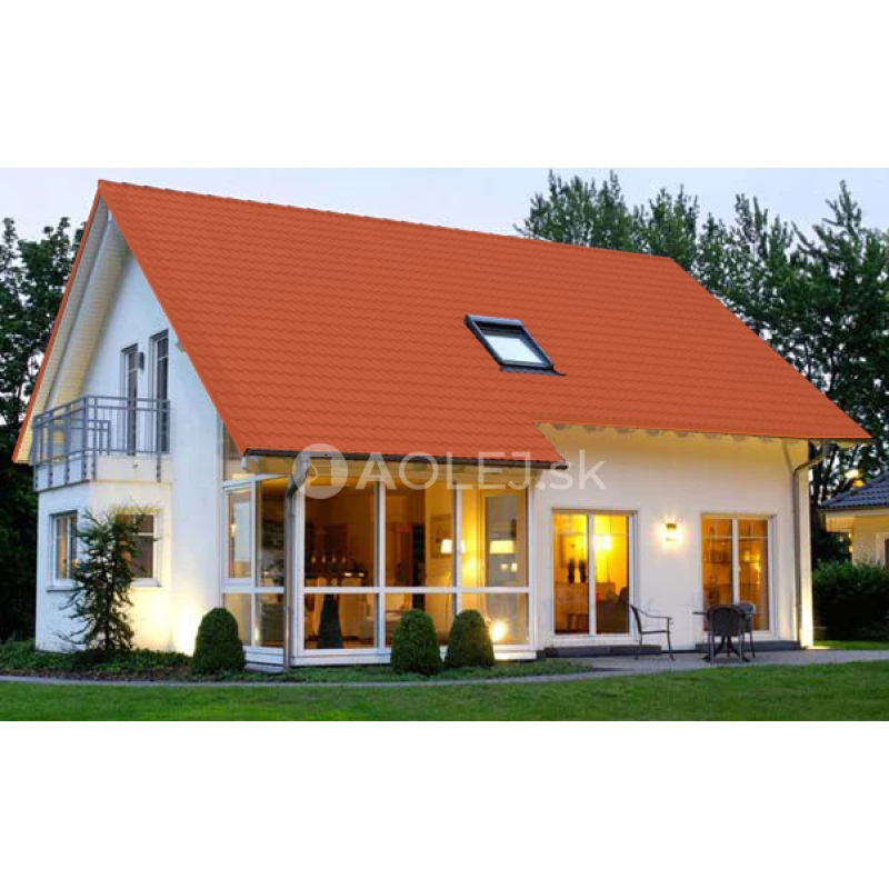 Dopravná oranžová - RAL 2009 9L farba na strechy - LESKLÁ, druh: rozpúšťadlová