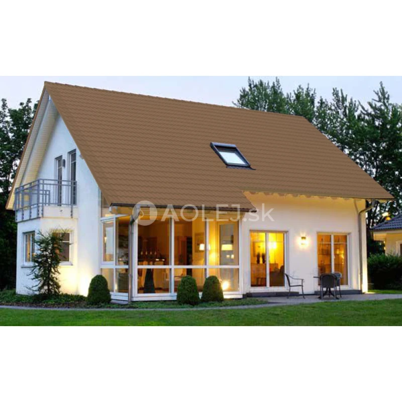 Zelenohnedá - RAL 8000 2.25L farba na strechy - POLOMATNÁ, druh: rozpúšťadlová