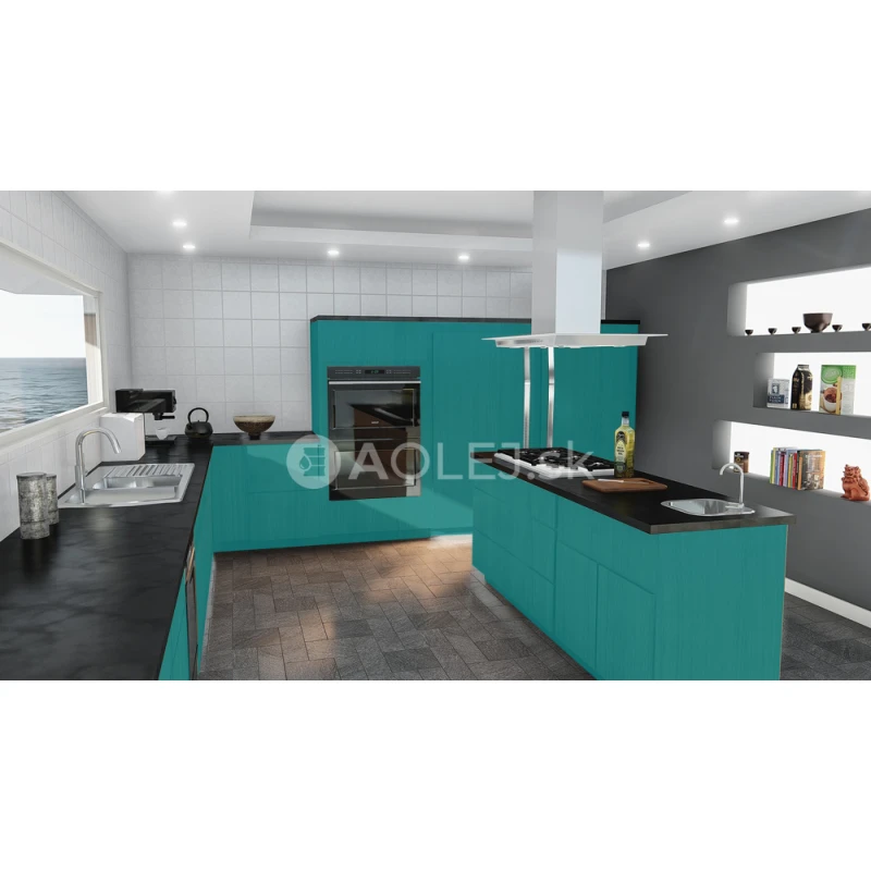 Vodná modrá - RAL 5021 750ml certifikovná farba pre styk s potravinami na kov a drevo - LESKLÁ