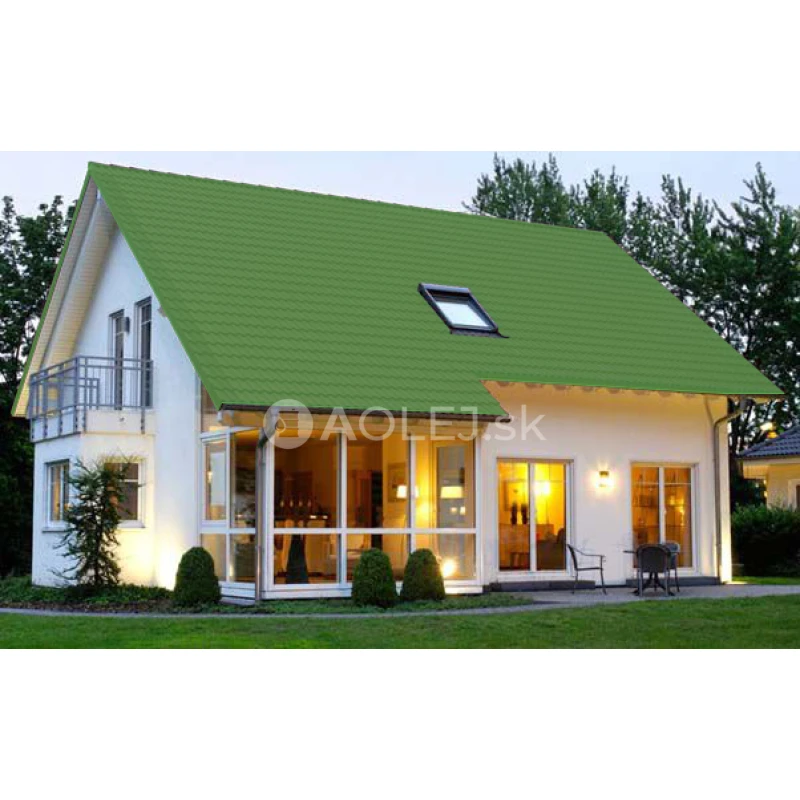 Žltozelená - RAL 6018 750ml farba na strechy - POLOMATNÁ, druh: rozpúšťadlová