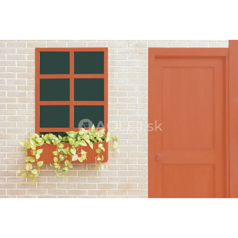 Červenooranžová - RAL 2001 2.25L  ekologická farba na každý povrch: steny, kov, drevo - MATNÁ