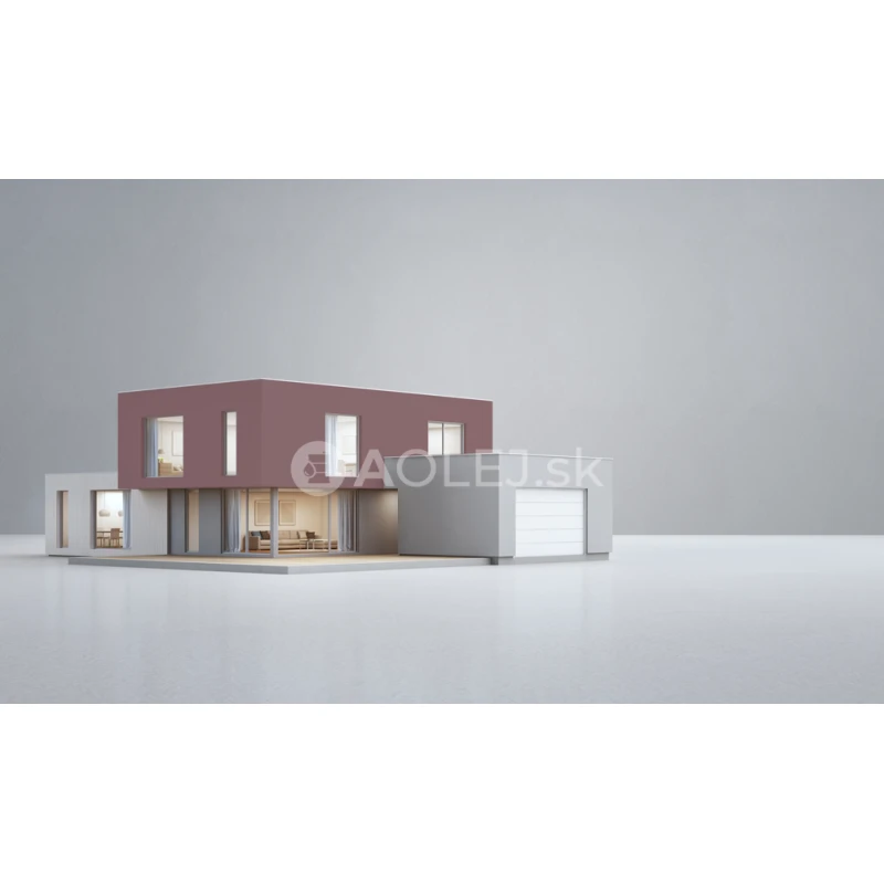 Vínovo červená - RAL 3005 10L fasádna farba s technológiou TRIBRID NANO silikón-akrylát-silikát