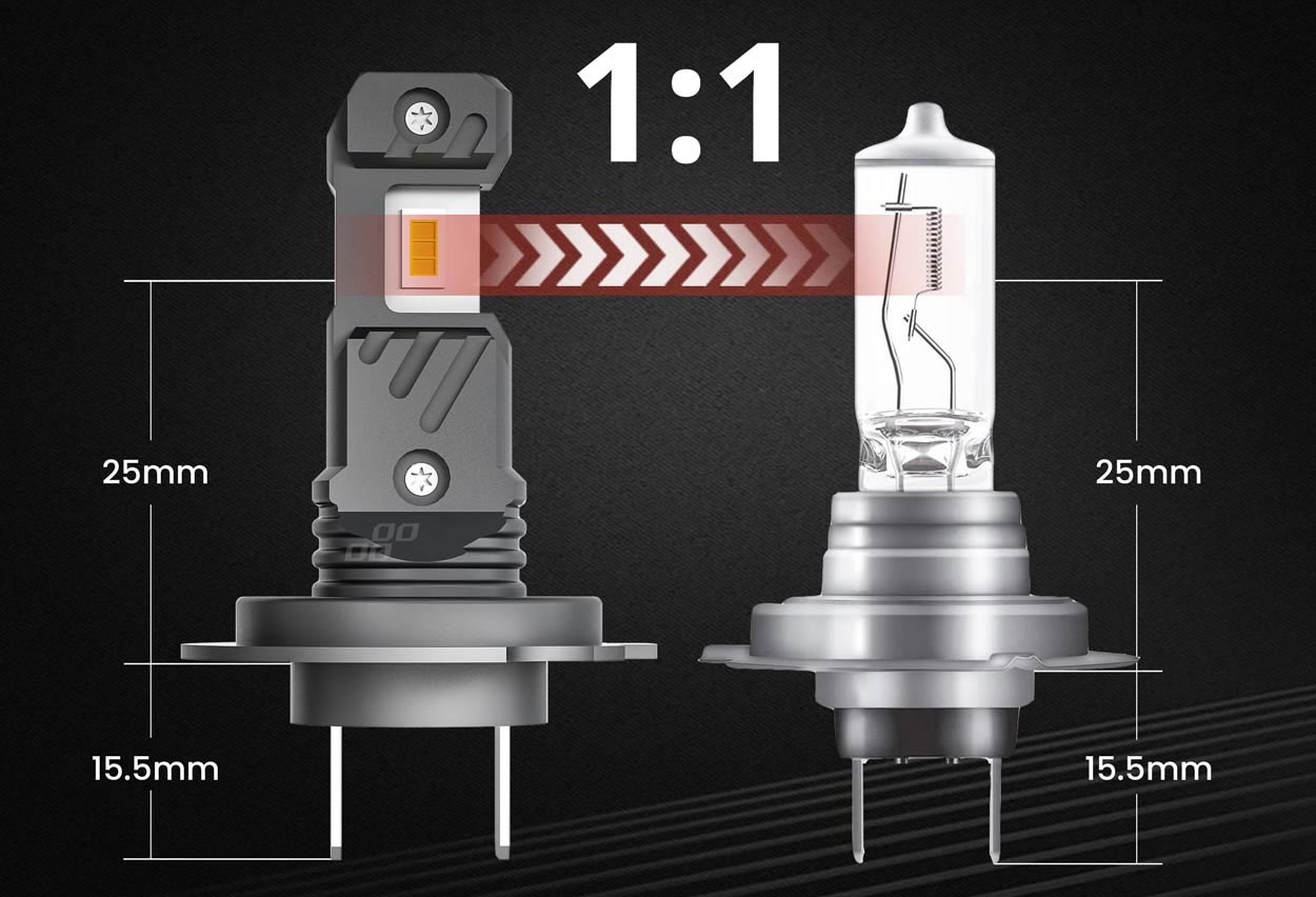 LED žiarovky hlavného svietenia Hybrid séria H7 H18 