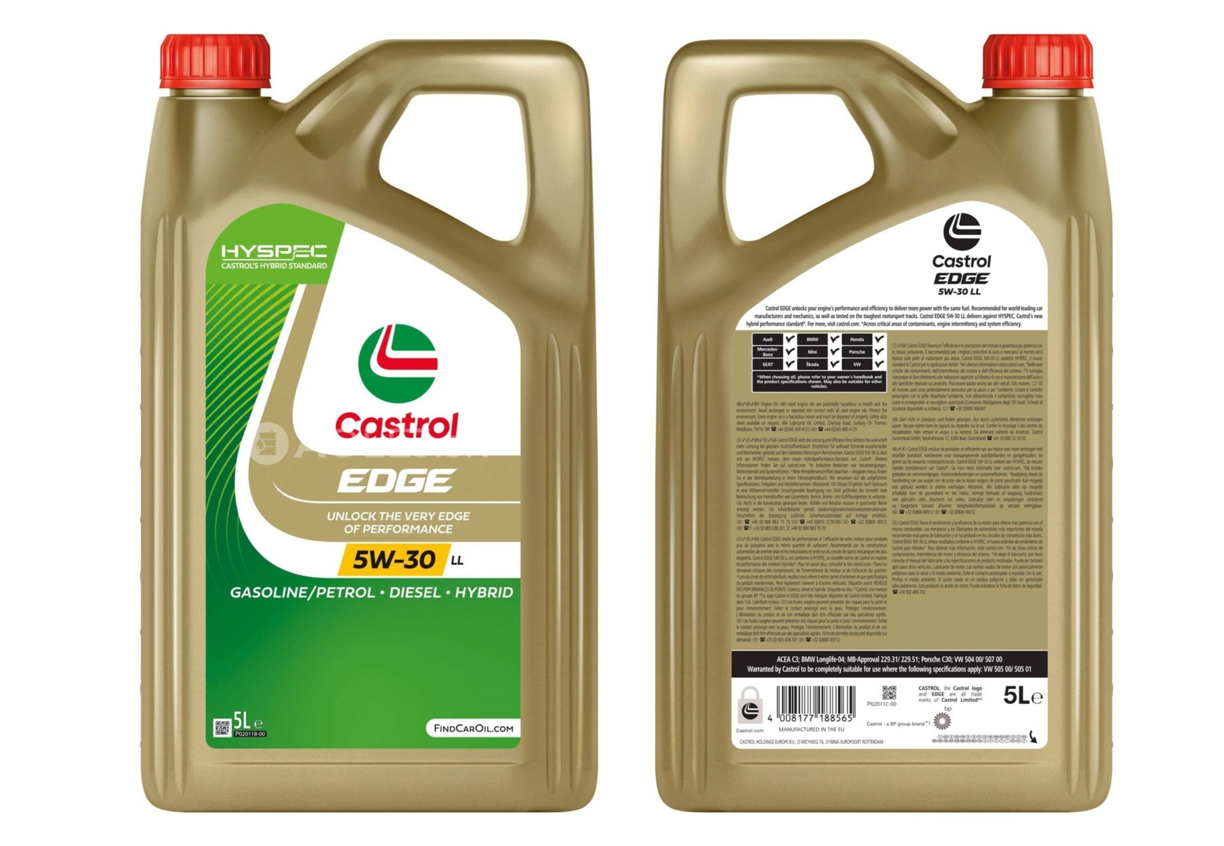 Motorový olej Castrol EDGE 5W-30 LL odporúčame